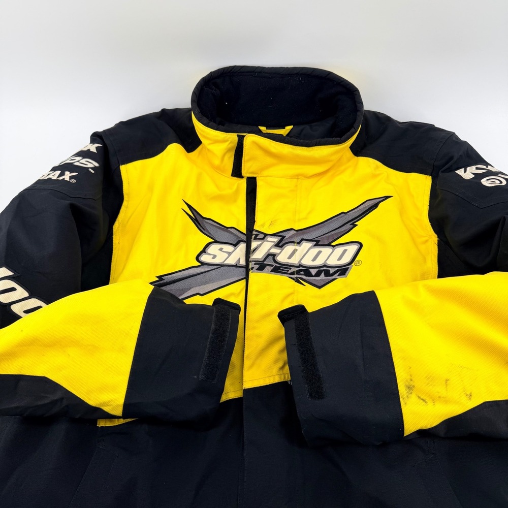 Ski-Doo Team Racing Snowmobile Jacket PrimaLoft BRP Yellow Black XL
